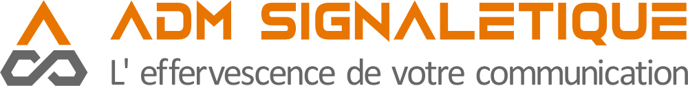Logo ADM Signalétique long